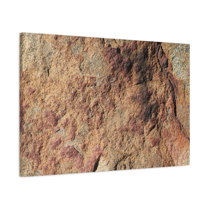 Lithic Veins of Ember - Unique Frameless Canvas Wall Art