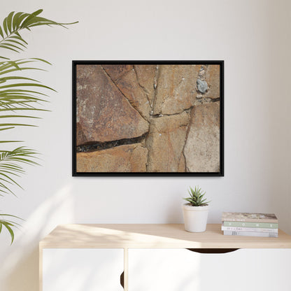 Rusty Crevices - Unique Stretched Canvas Wall Art