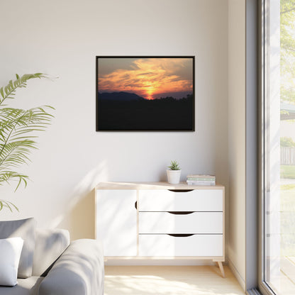 Gilded Horizon - Unique Stretched Canvas Wall Art