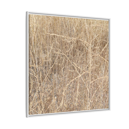 Golden Stalks - Unique Stretched Canvas Wall Art