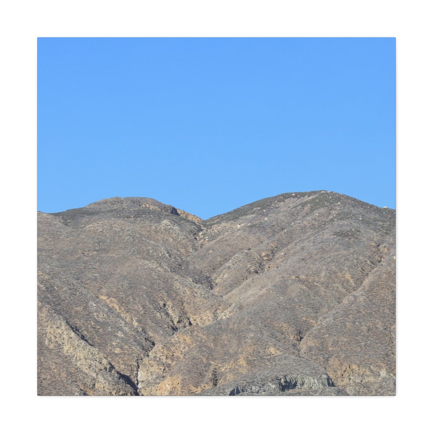 Dusty Peaks of Silence - Unique Frameless Canvas Wall Art - Art By Earth