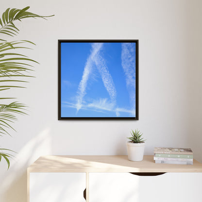 Skyward Whispers - Unique Stretched Canvas Wall Art