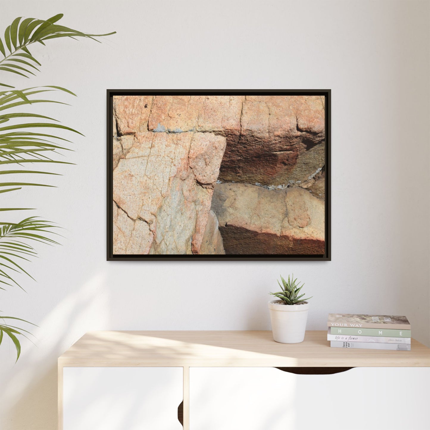 Fractured Stone - Unique Stretched Canvas Wall Art