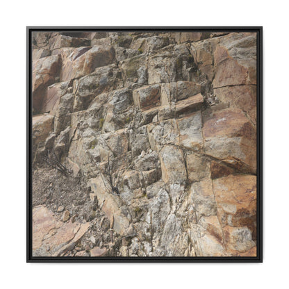 Stone's Silent Story - Unique Stretched Canvas Wall Art