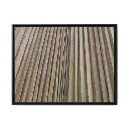 Wooden Whispers - Unique Stretched Canvas Wall Art