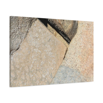 Stone Fragments - Unique Frameless Canvas Wall Art