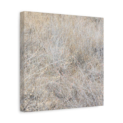 Tangled Whispers of Autumn's Fading Breath - Unique Frameless Canvas Wall Art - Art By Earth