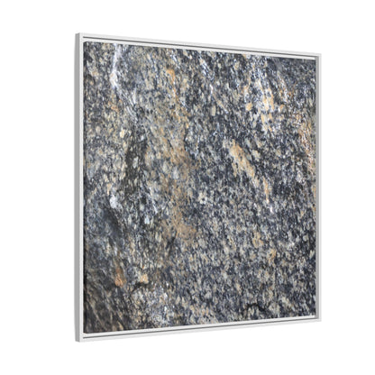 Crystalline Echoes - Unique Stretched Canvas Wall Art