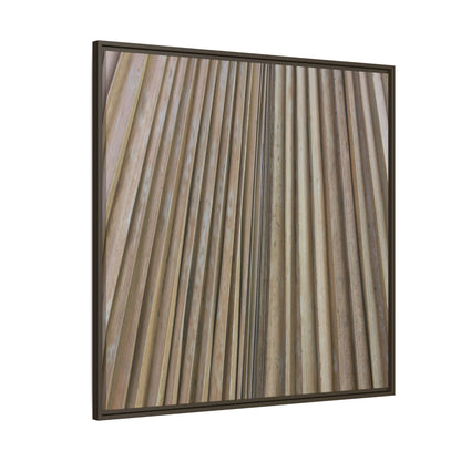 Wooden Whispers - Unique Stretched Canvas Wall Art