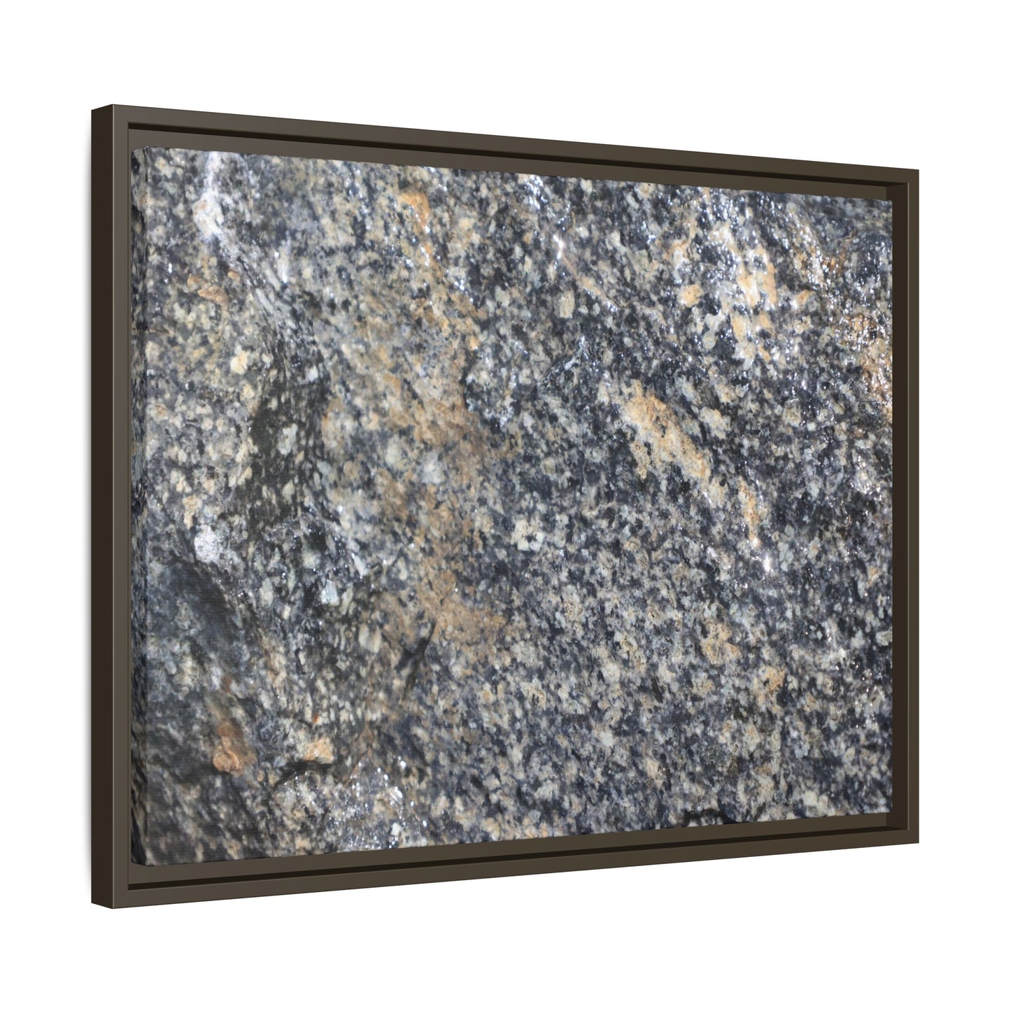 Crystalline Echoes - Unique Stretched Canvas Wall Art