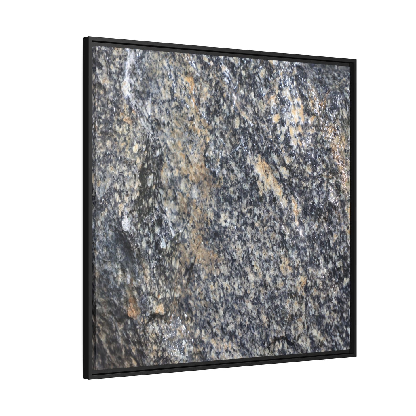 Crystalline Echoes - Unique Stretched Canvas Wall Art