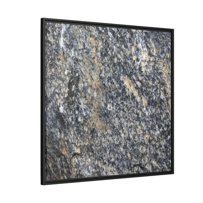 Crystalline Echoes - Unique Stretched Canvas Wall Art