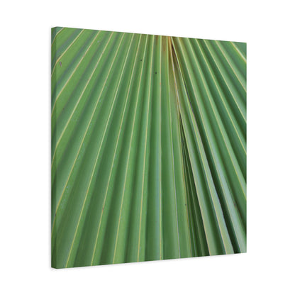 Fan of Green - Unique Frameless Canvas Wall Art