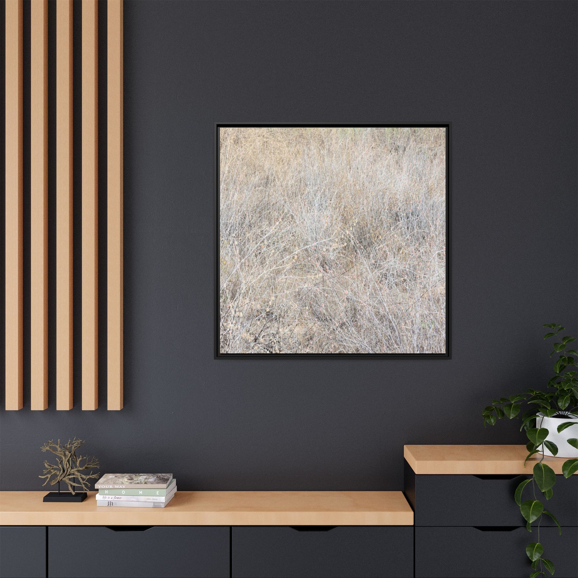 Whispers of Dry Grass - Unique Stretched Canvas Wall Art - Art By Earth