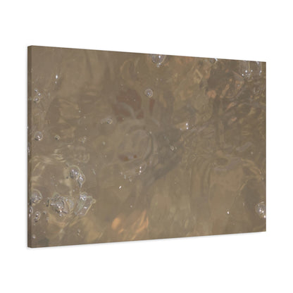 Echoes of Liquid Gold - Unique Frameless Canvas Wall Art