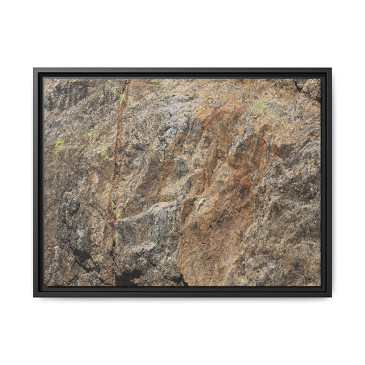 Weathered Rock Formation - Unique Stretched Canvas Wall Art