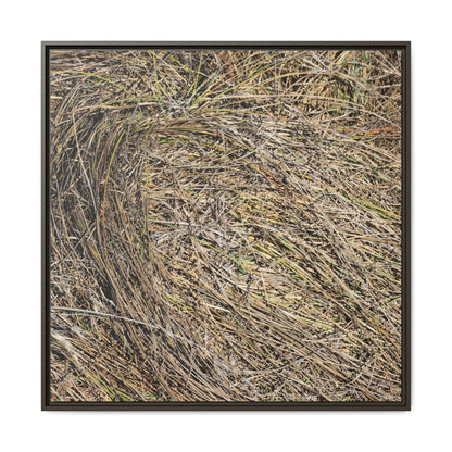 Tangled Grass Symphony - Unique Stretched Canvas Wall Art - Art By Earth