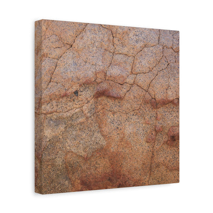 Cracked Earth's Whisper - Unique Frameless Canvas Wall Art