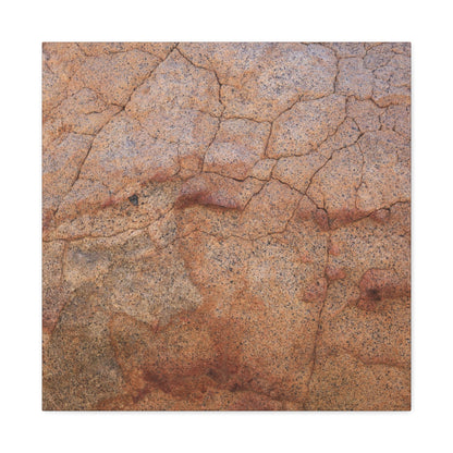 Cracked Earth's Whisper - Unique Frameless Canvas Wall Art