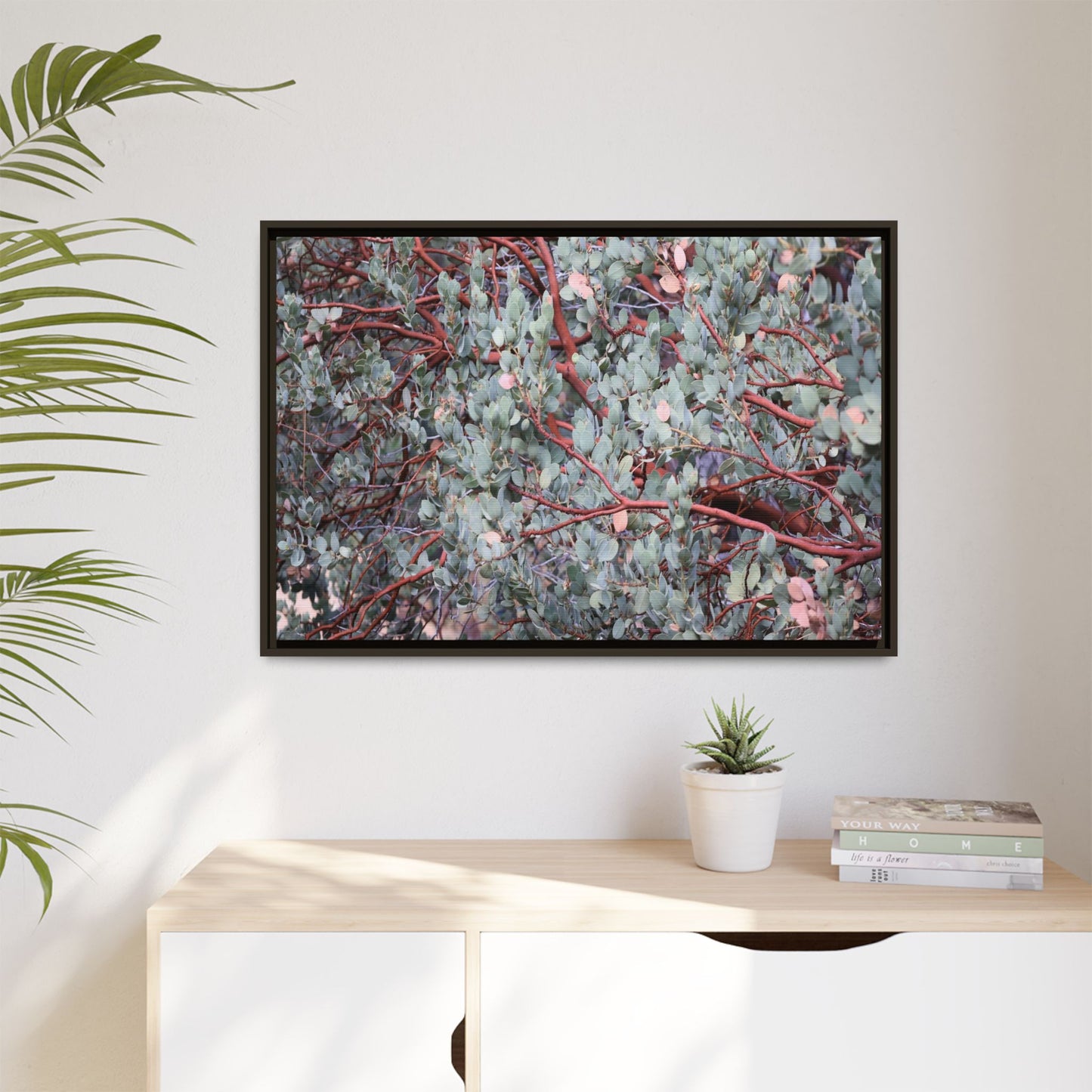 Whispers of Sage - Unique Stretched Canvas Wall Art