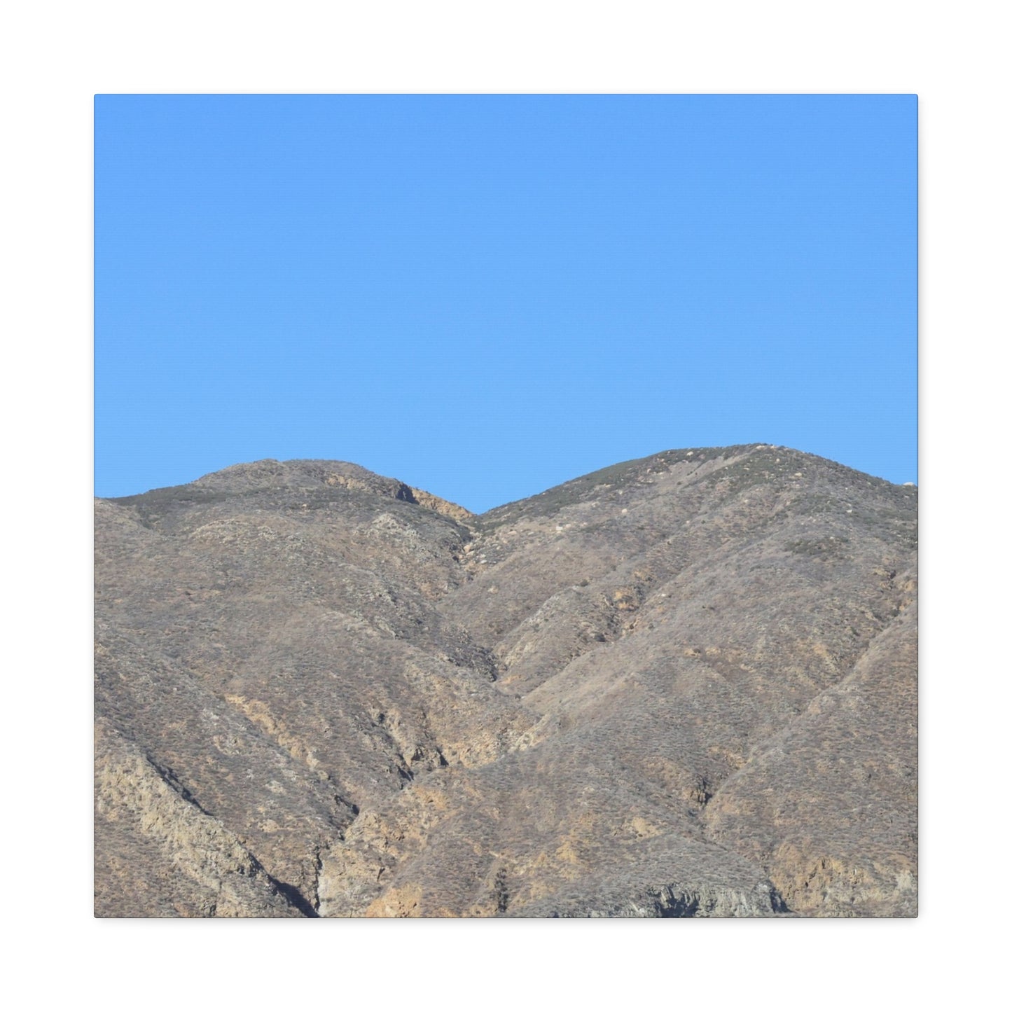 Dusty Peaks of Silence - Unique Frameless Canvas Wall Art - Art By Earth