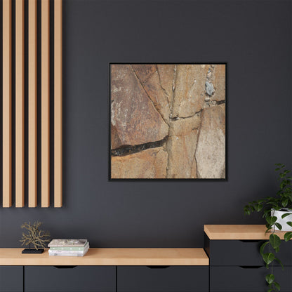 Rusty Crevices - Unique Stretched Canvas Wall Art