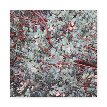 Whispers of Silver and Rust - Unique Frameless Canvas Wall Art