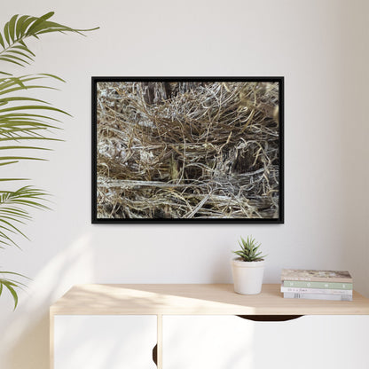 Tangled Whispers of Autumn - Unique Stretched Canvas Wall Art
