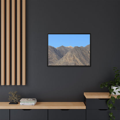 Echoes of Barren Peaks - Unique Stretched Canvas Wall Art - Art By Earth