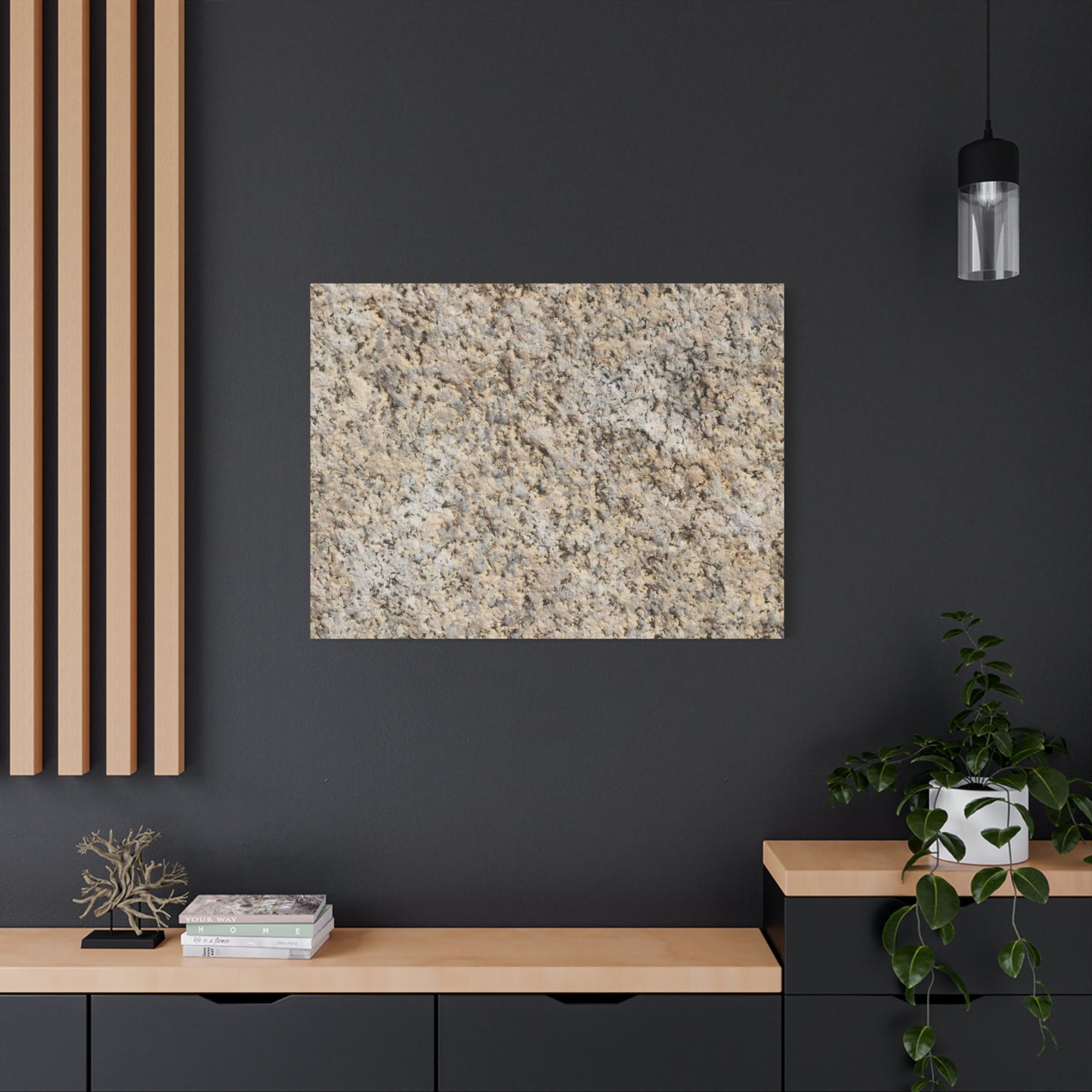 Granular Echoes - Unique Frameless Canvas Wall Art