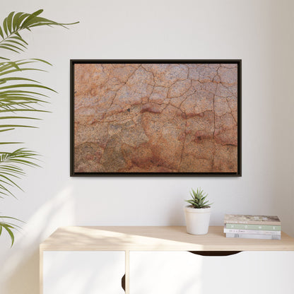 Russet Fissures - Unique Stretched Canvas Wall Art