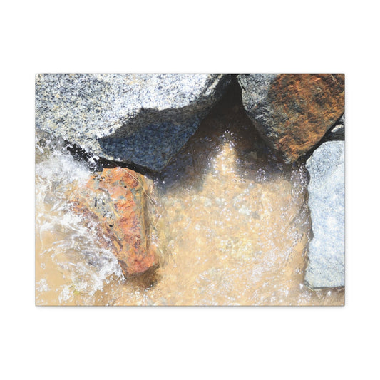 Rocky Embrace - Unique Frameless Canvas Wall Art