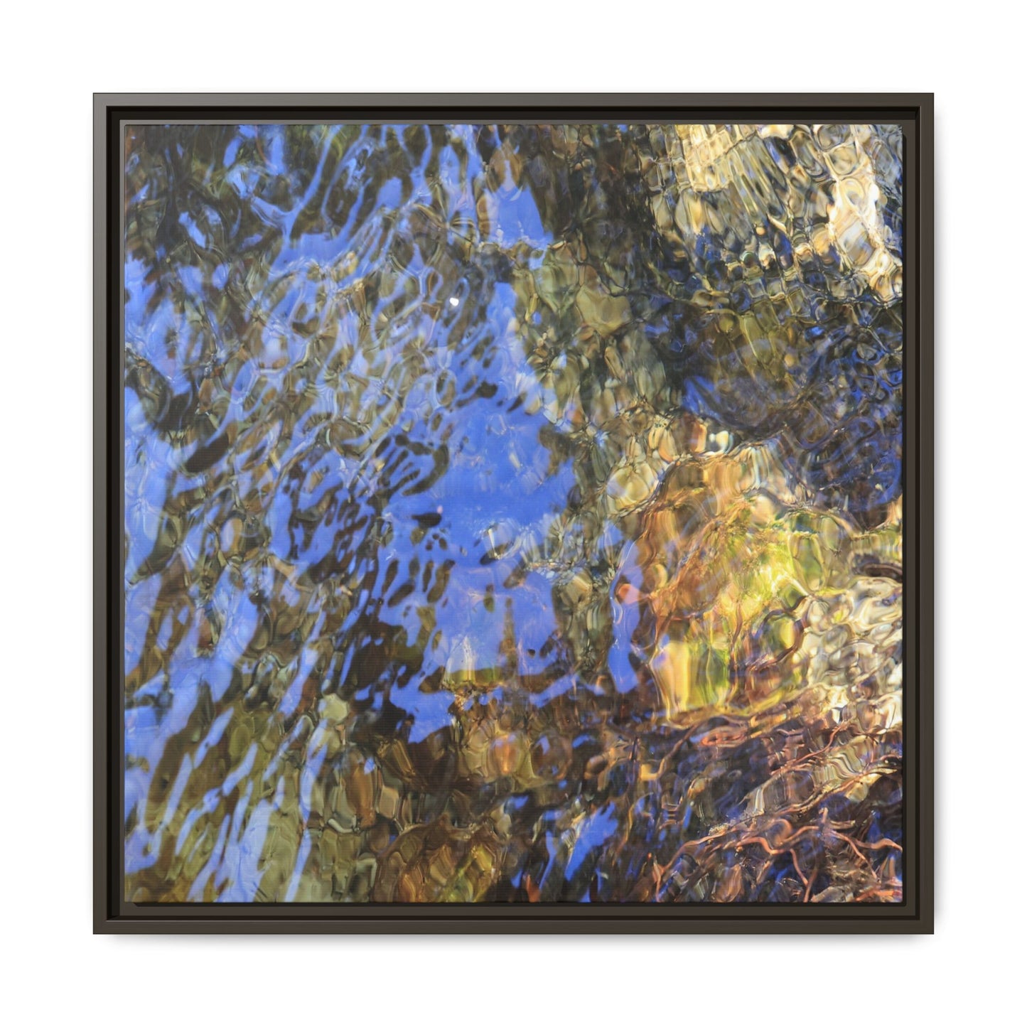 Watery Kaleidoscope - Unique Stretched Canvas Wall Art
