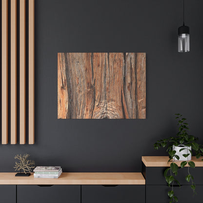 Bark's Ancient Whispers - Unique Frameless Canvas Wall Art