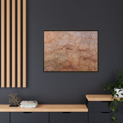 Russet Fissures - Unique Stretched Canvas Wall Art