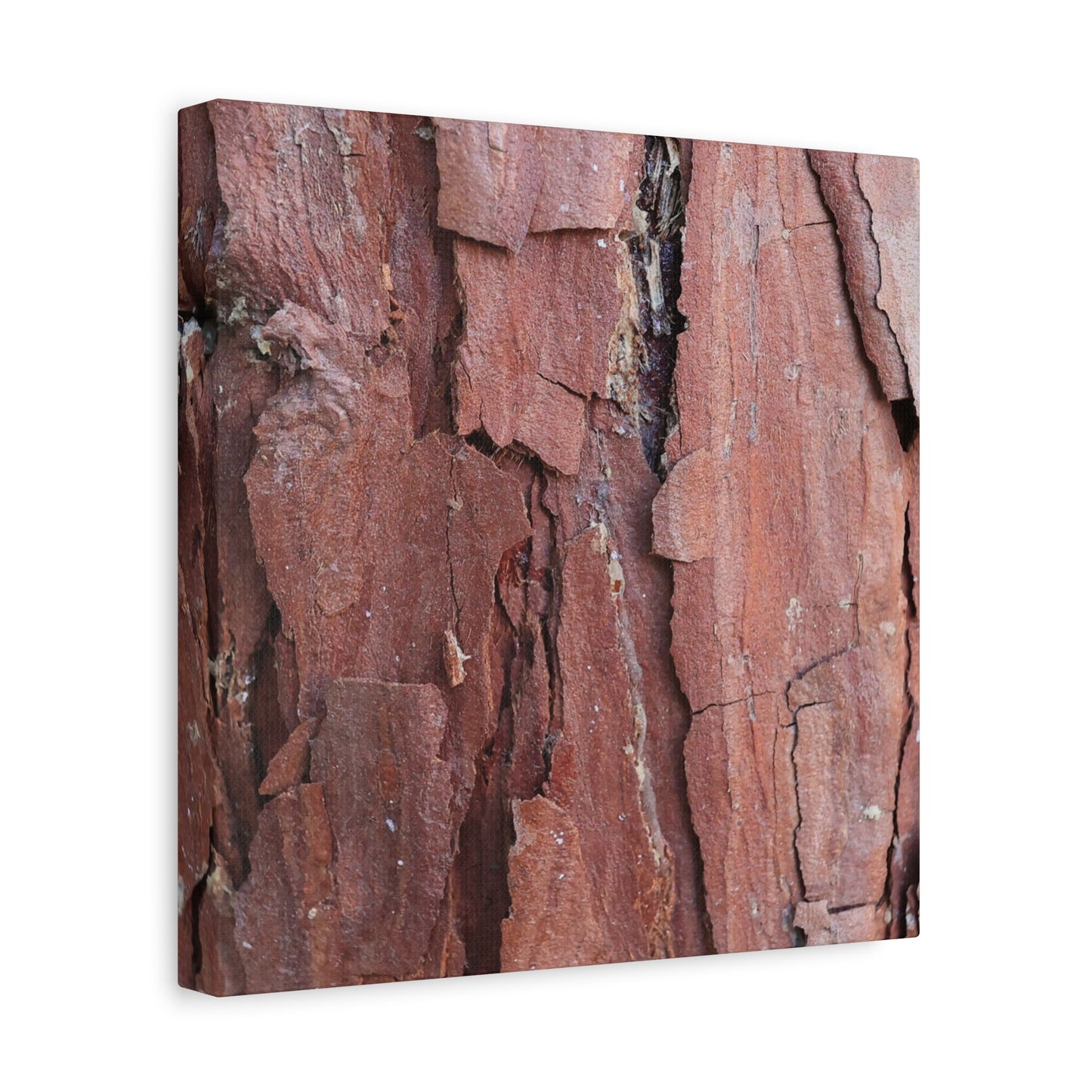 Crimson Fissures - Unique Frameless Canvas Wall Art