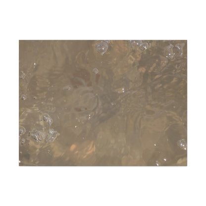 Echoes of Liquid Gold - Unique Frameless Canvas Wall Art