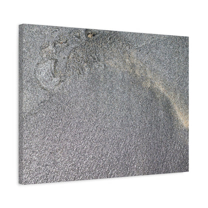 Ephemeral Whispers of Granite - Unique Frameless Canvas Wall Art