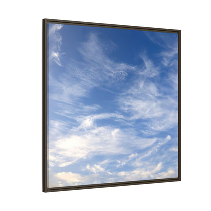 Ethereal Blue Tapestry - Unique Stretched Canvas Wall Art