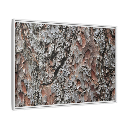 Bark Texture Symphony - Unique Stretched Canvas Wall Art