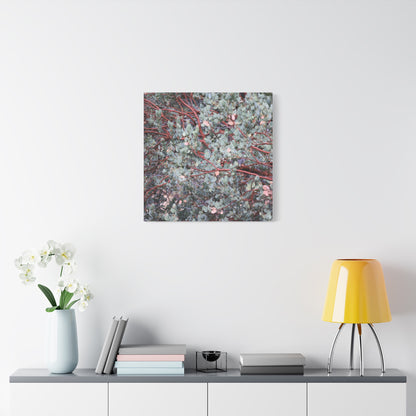 Whispers of Silver and Rust - Unique Frameless Canvas Wall Art
