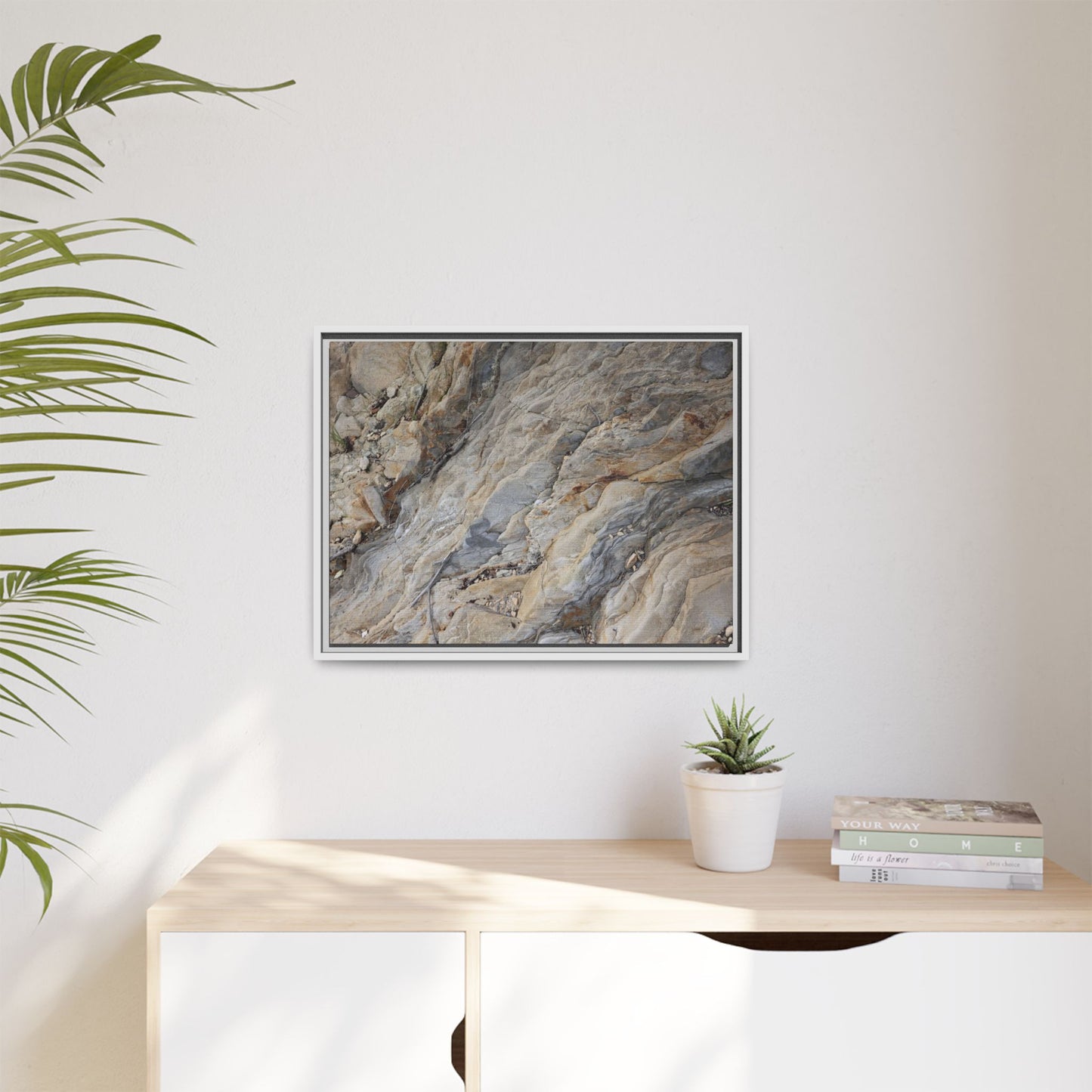 Layers of Earth's History - Unique Stretched Canvas Wall Art