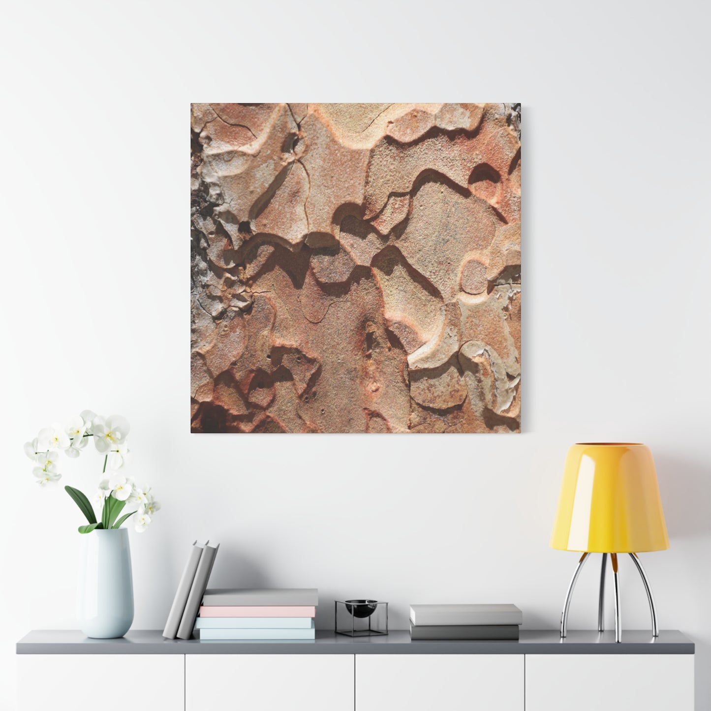 Terracotta Echoes - Unique Frameless Canvas Wall Art