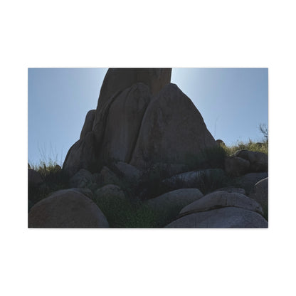 Rocks of Solitude - Unique Frameless Canvas Wall Art