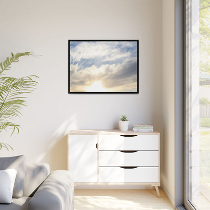 Sky's Ethereal Whisper - Unique Stretched Canvas Wall Art
