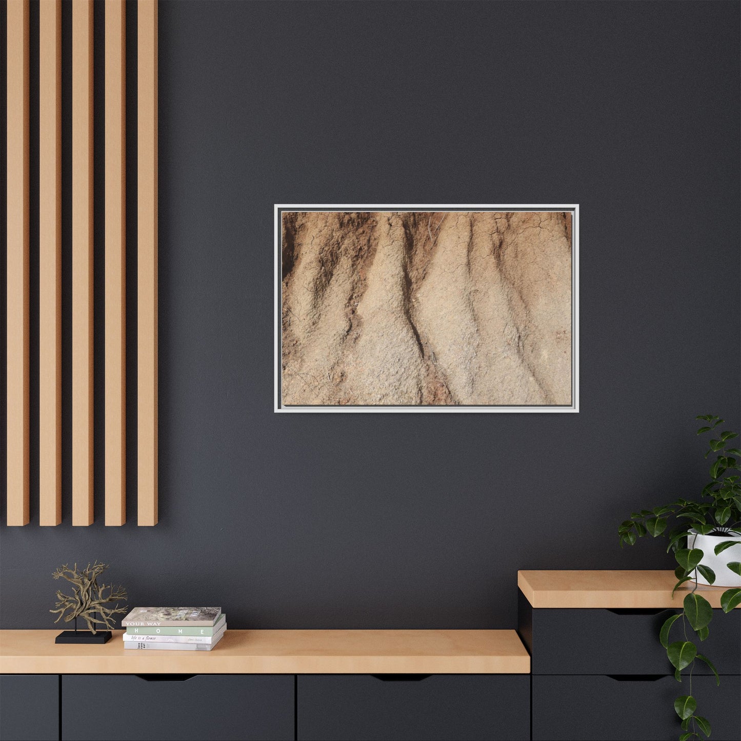 Eroded Canyon Walls - Unique Stretched Canvas Wall Art