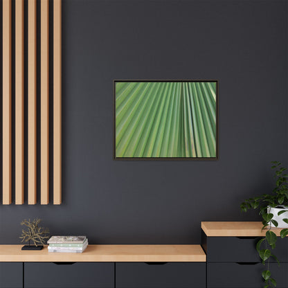 Emerald Rays - Unique Stretched Canvas Wall Art
