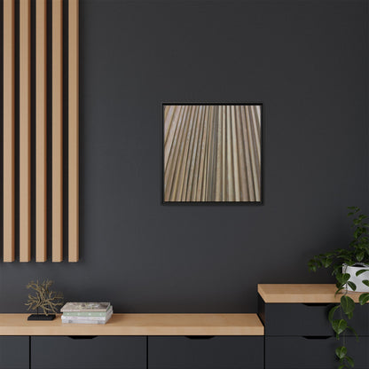 Wooden Whispers - Unique Stretched Canvas Wall Art