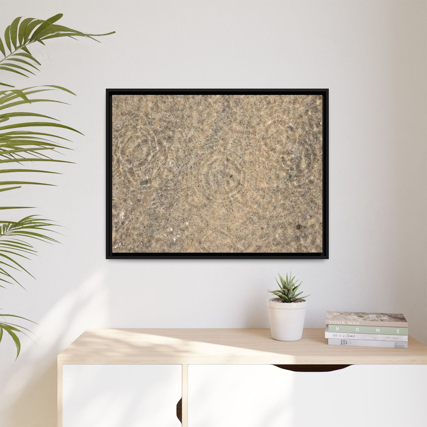 Whispers of Sand - Unique Stretched Canvas Wall Art