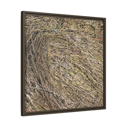 Tangled Grass Symphony - Unique Stretched Canvas Wall Art - Art By Earth